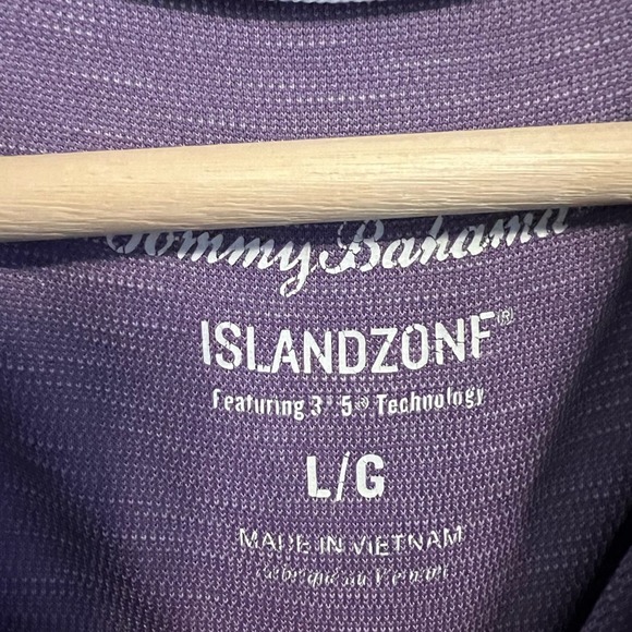 TOMMY BAHAMA Island Zone Polo size L Modal Poly Blend - Picture 2 of 6